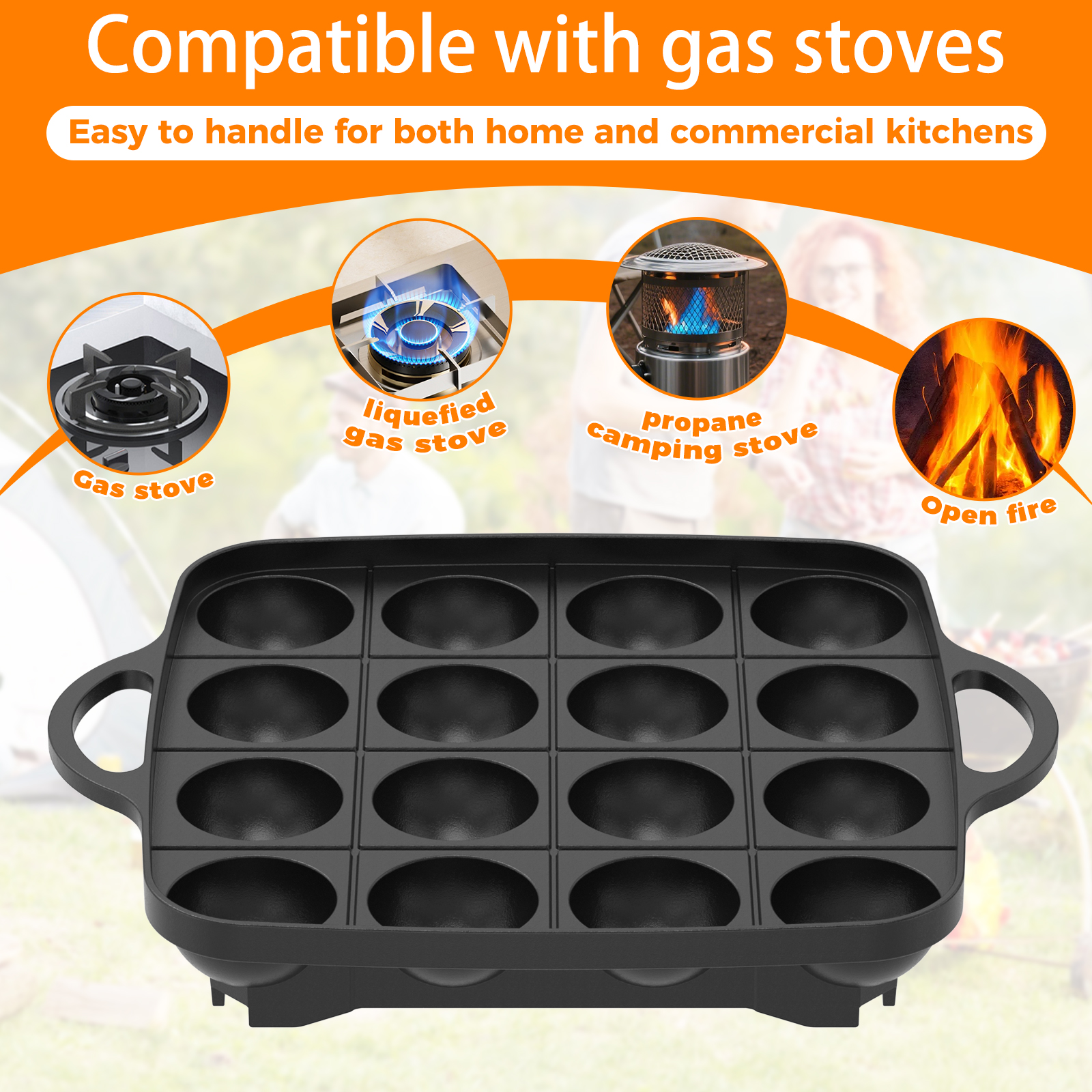 16 Holes Takoyaki Pan Cast Alu - Takoyaki Grill Plate recensie en prijs