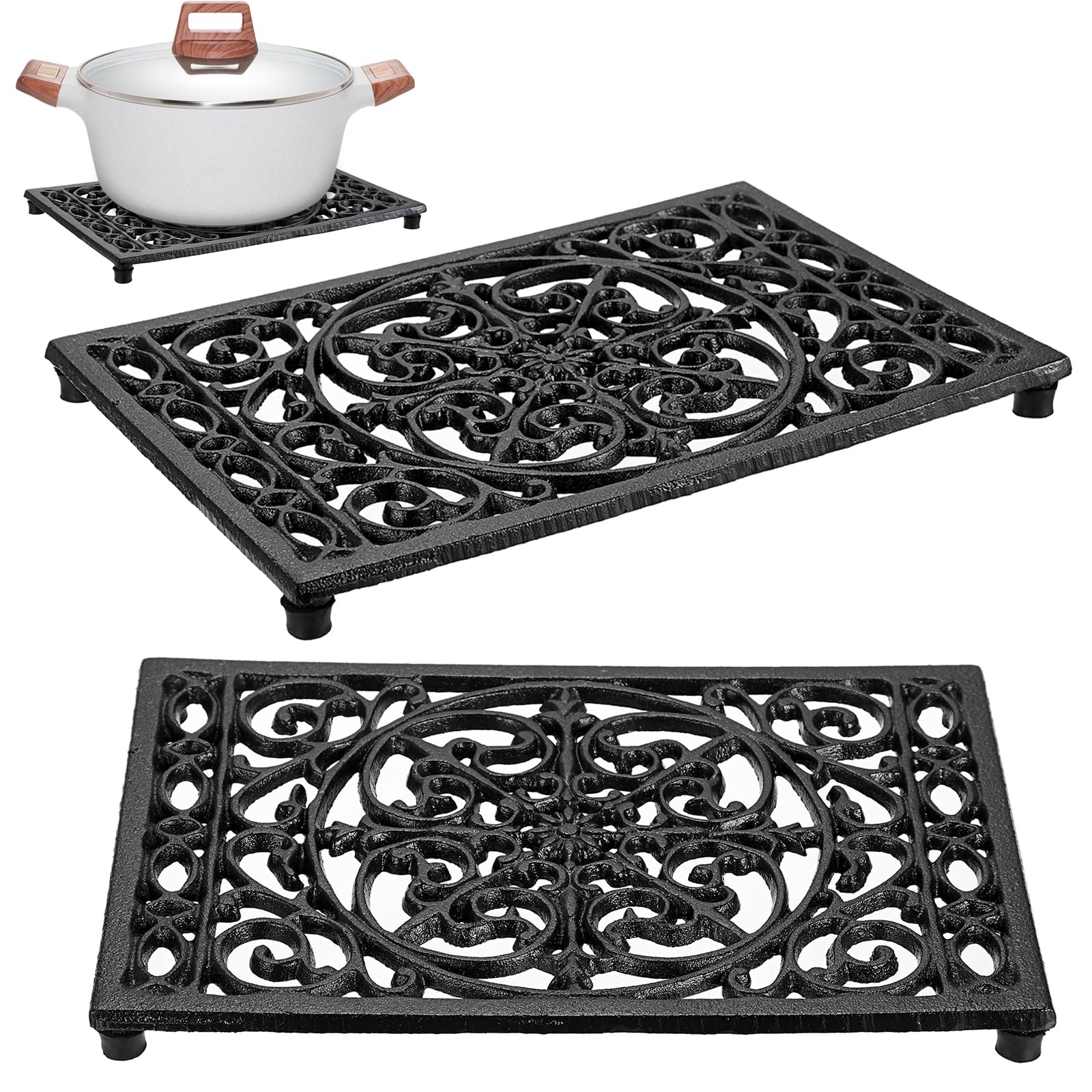 Rectangle Cast Iron Trivet Hea - Cast Iron Corn recensie en prijs