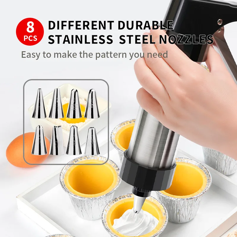 Cookie Press Gun Kit Stainless - Churros Maker Gun recensie en prijs
