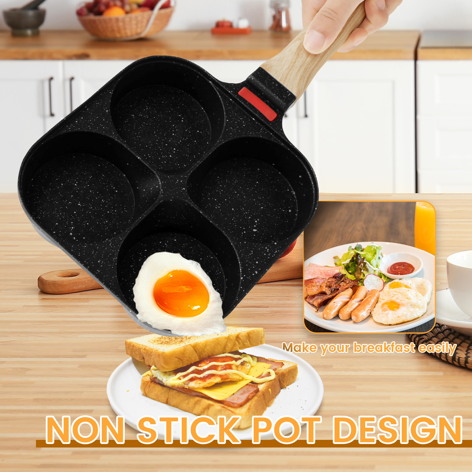 Egg Frying Pan Nonstick Pancak - Mini Pancake Griddle recensie en prijs