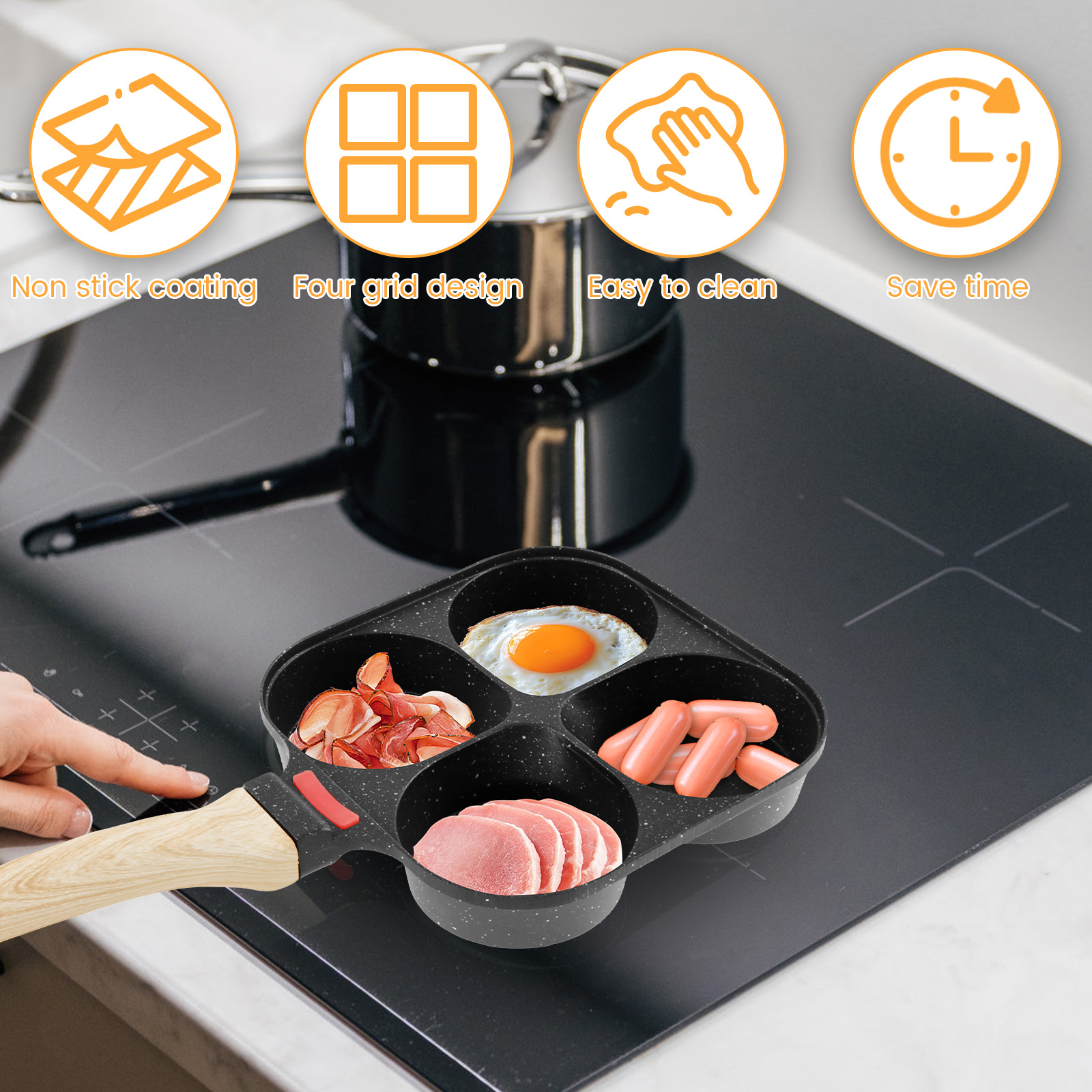 Egg Frying Pan Nonstick Pancak - Mini Pancake Griddle recensie en prijs