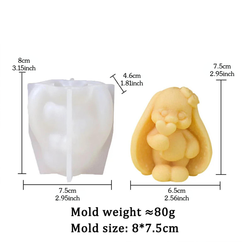 3D Long-eared Rabbit Silicone  - Bunny Cake Mold recensie en prijs