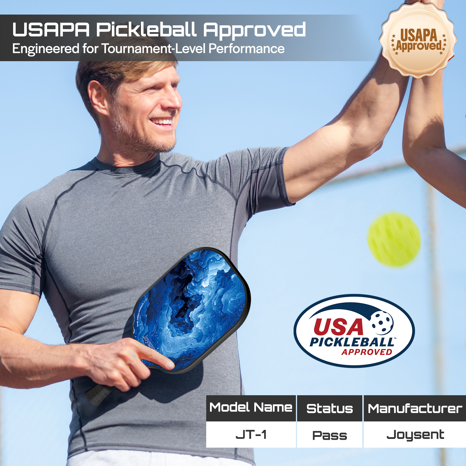 Joysent USAPA Approve Pickleba - Crepe Pan Carbon recensie en prijs