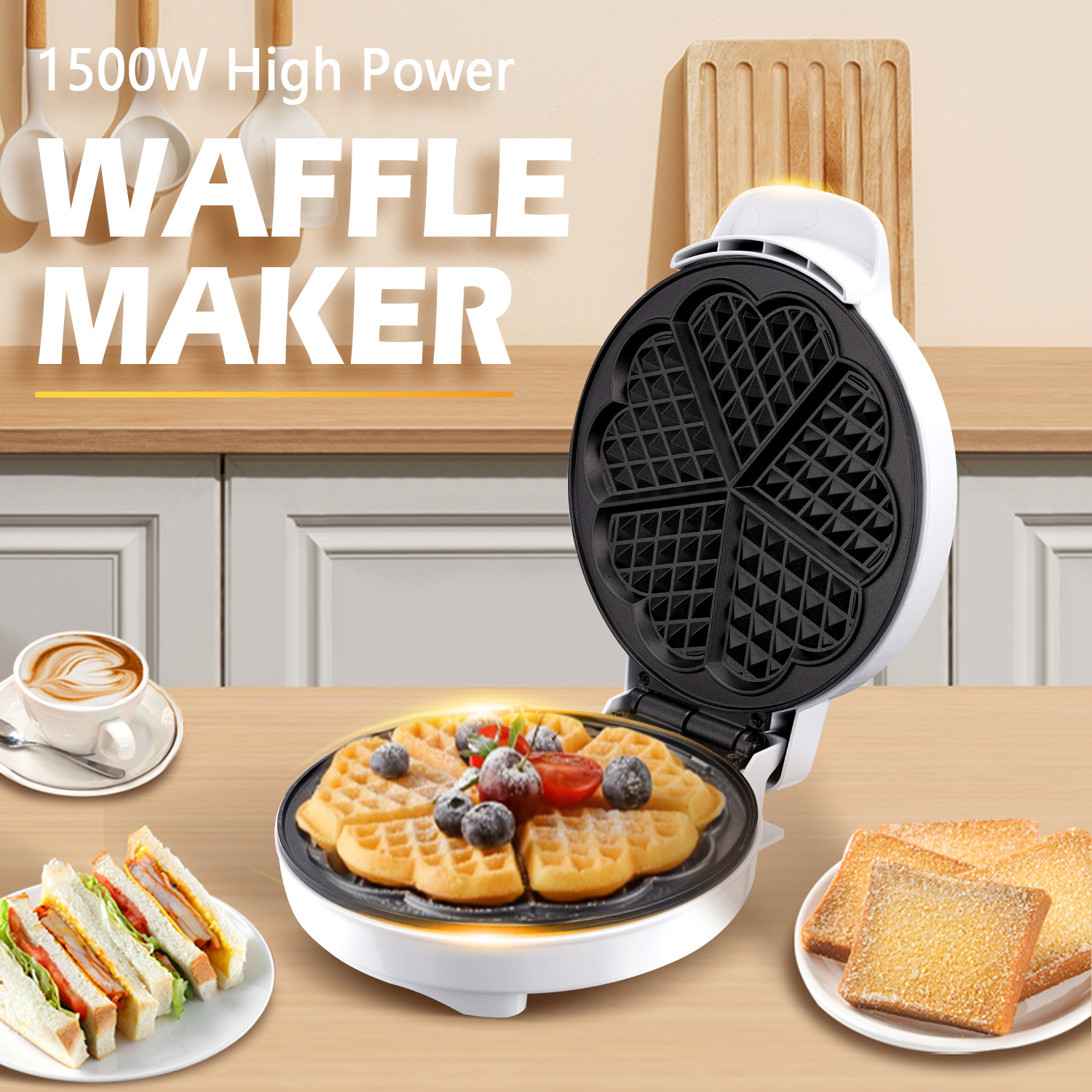 Breakfast Waffle Molds Egg Cak - Egg Waffle Pan recensie en prijs