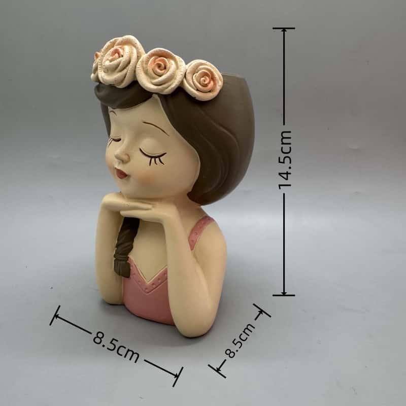 Cute girl flower pot silicone  - Potsticker Mold recensie en prijs