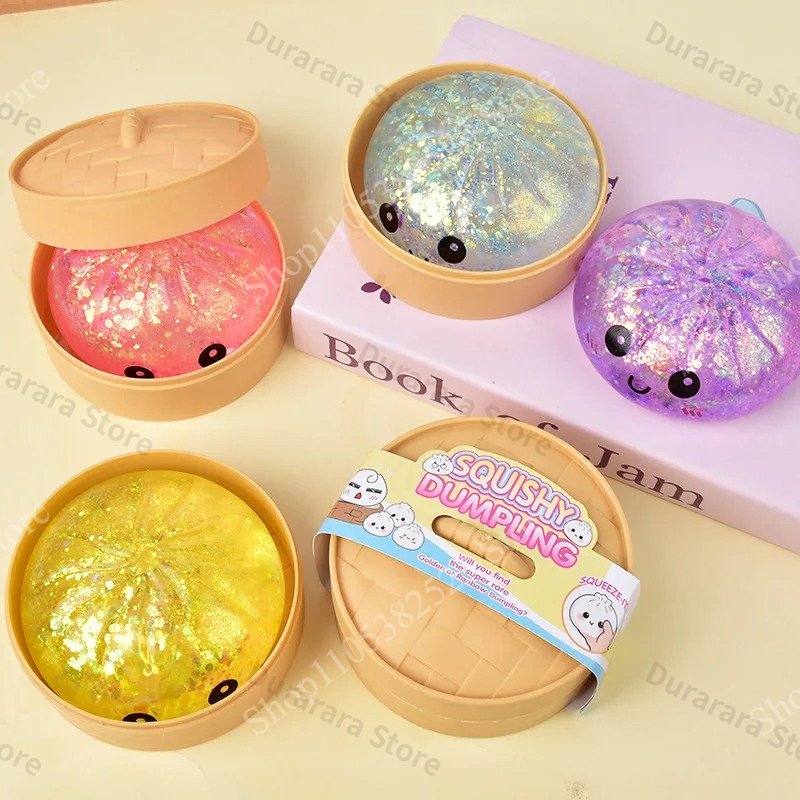Glitter Dumpling Squishy Toy,  - Bao Steamer Bamboo recensie en prijs