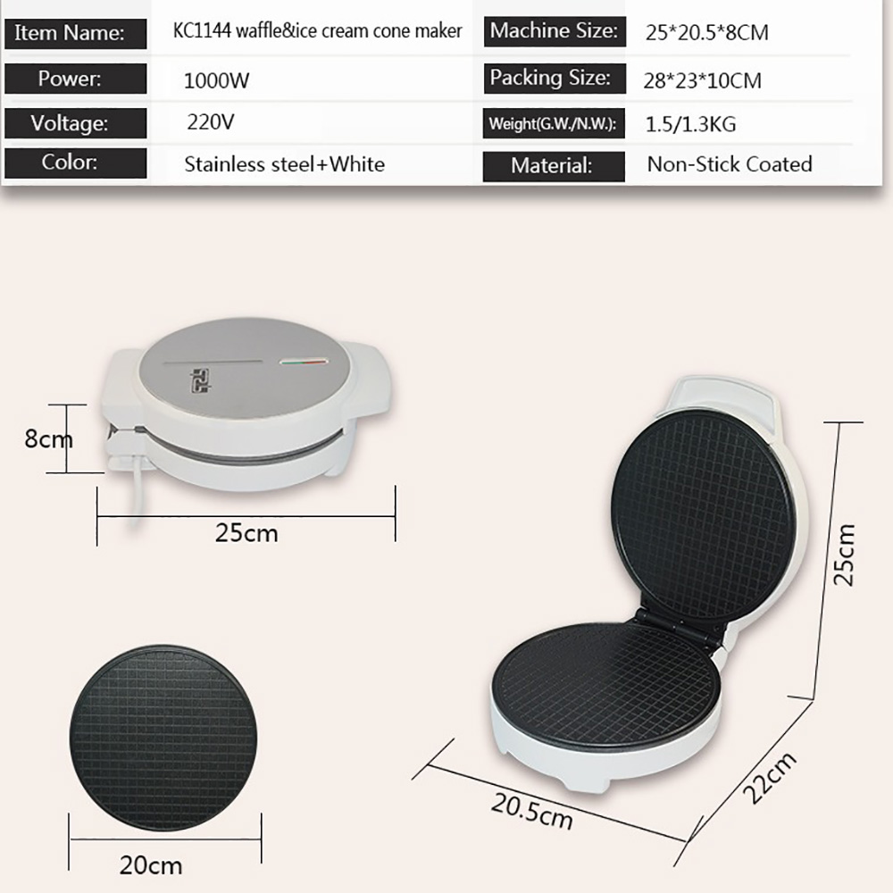 Waffle Cone Make Premium Egg R - Waffle Cone Maker recensie en prijs