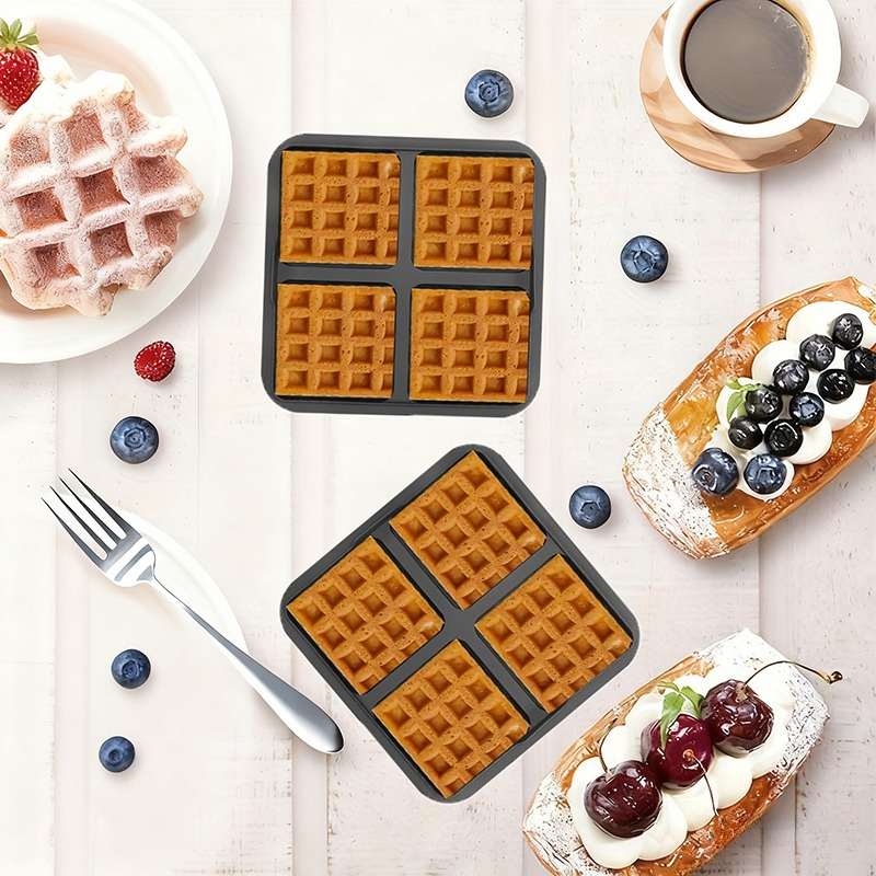Square Waffle Mold, Non-Stick  - Mini Pancake Griddle recensie en prijs