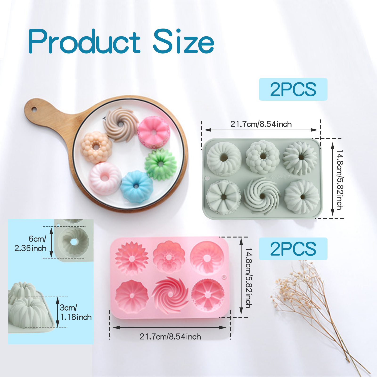 6-Cavity Silicone Fluted Tube  - Donut Mold Silicone recensie en prijs