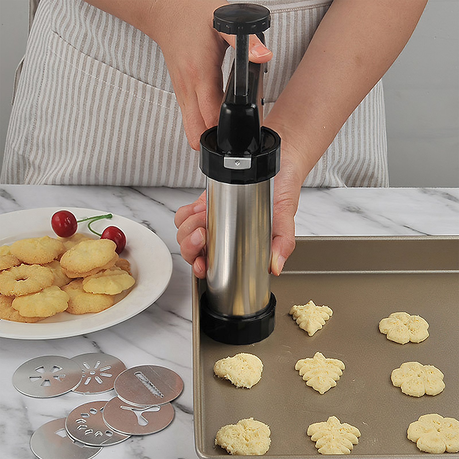 Christmas Cookie Press Gun and - Churros Maker Gun recensie en prijs