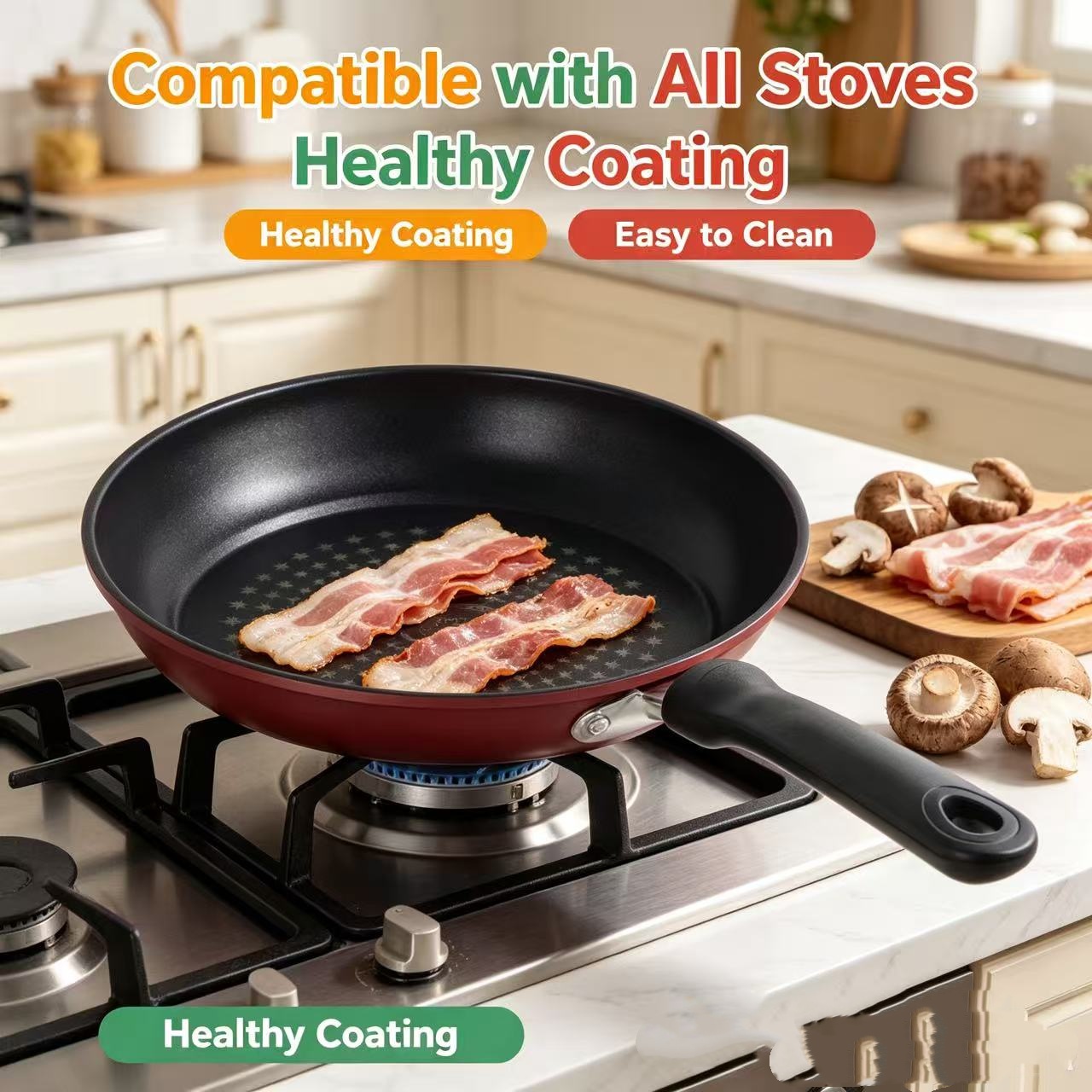 Premium Granite Non Stick Fryi - Cast Iron Corn recensie en prijs