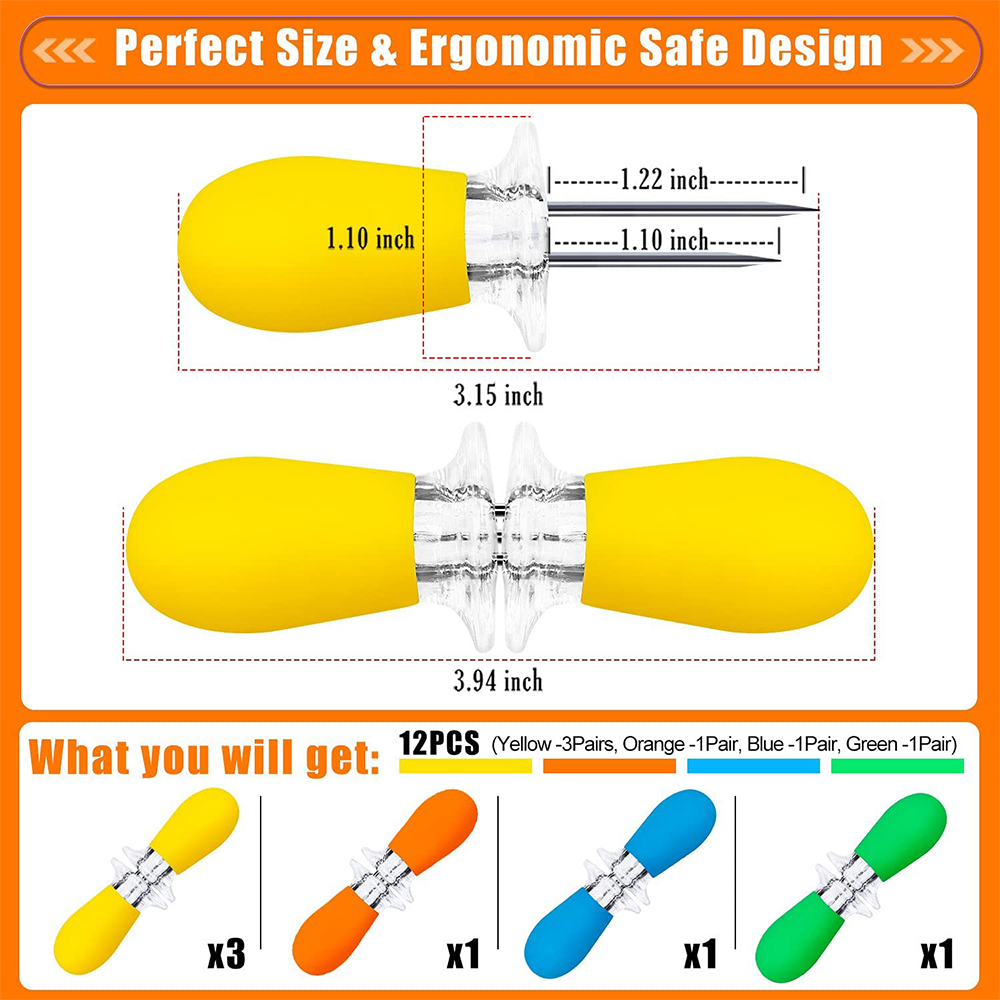 LMETJMA 12pcs/set Corn Holders - Corn Dog Stick recensie en prijs