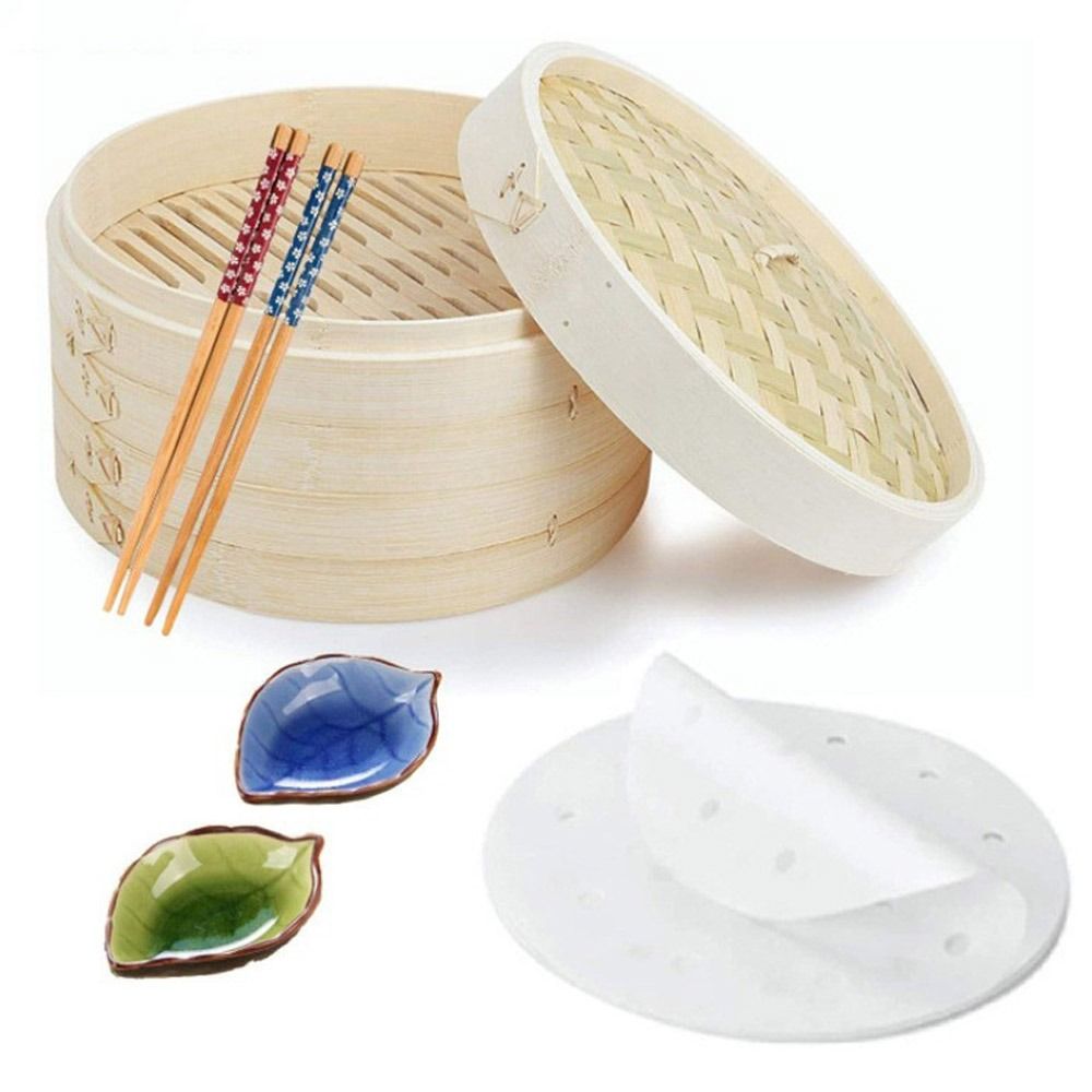 Bamboo Steamer Basket with Lid - Bao Steamer Bamboo recensie en prijs