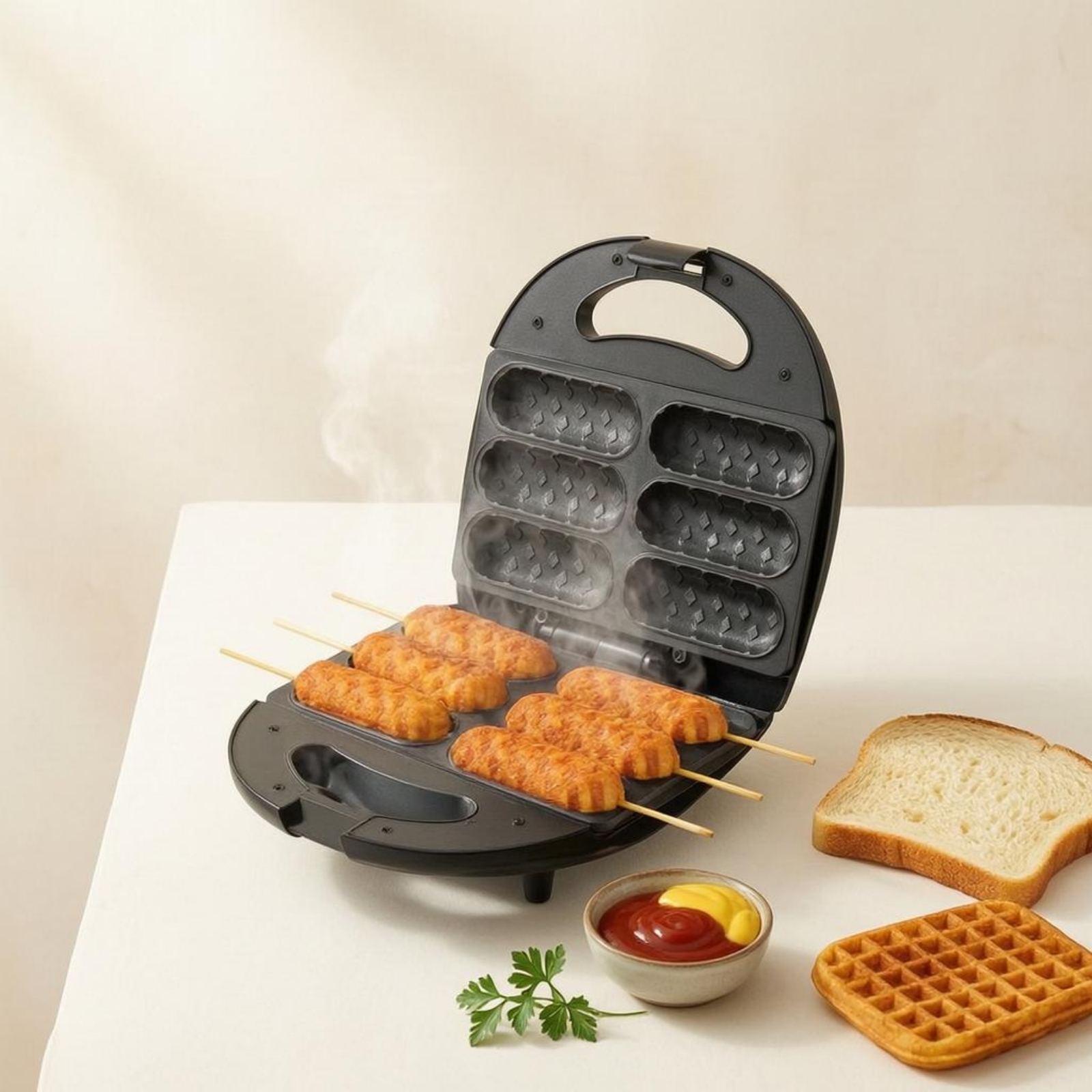 Corn Dog Maker Double-Sided He - Corn Dog Stick recensie en prijs
