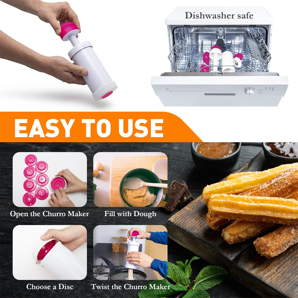 DIY Manual Cookie Press Maker  - Churros Maker Gun recensie en prijs
