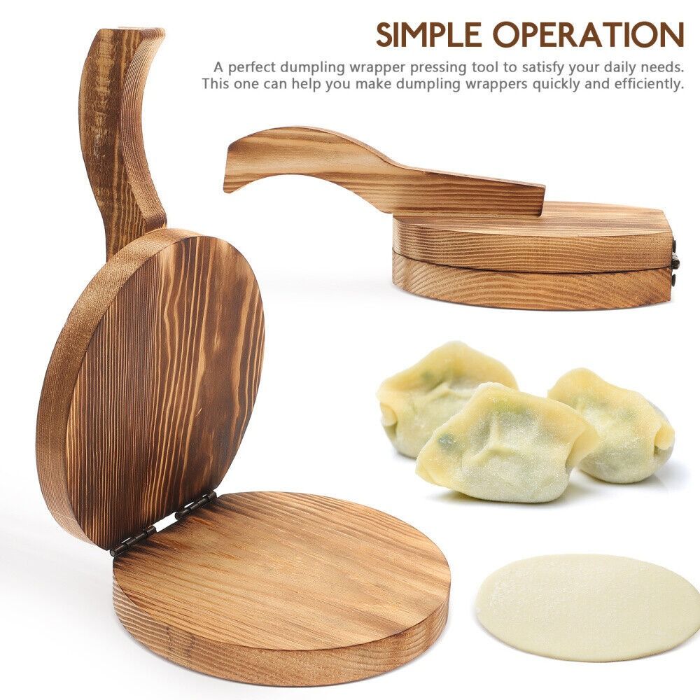 Wooden Dough Presser Chapati P - Dumpling Press Set recensie en prijs