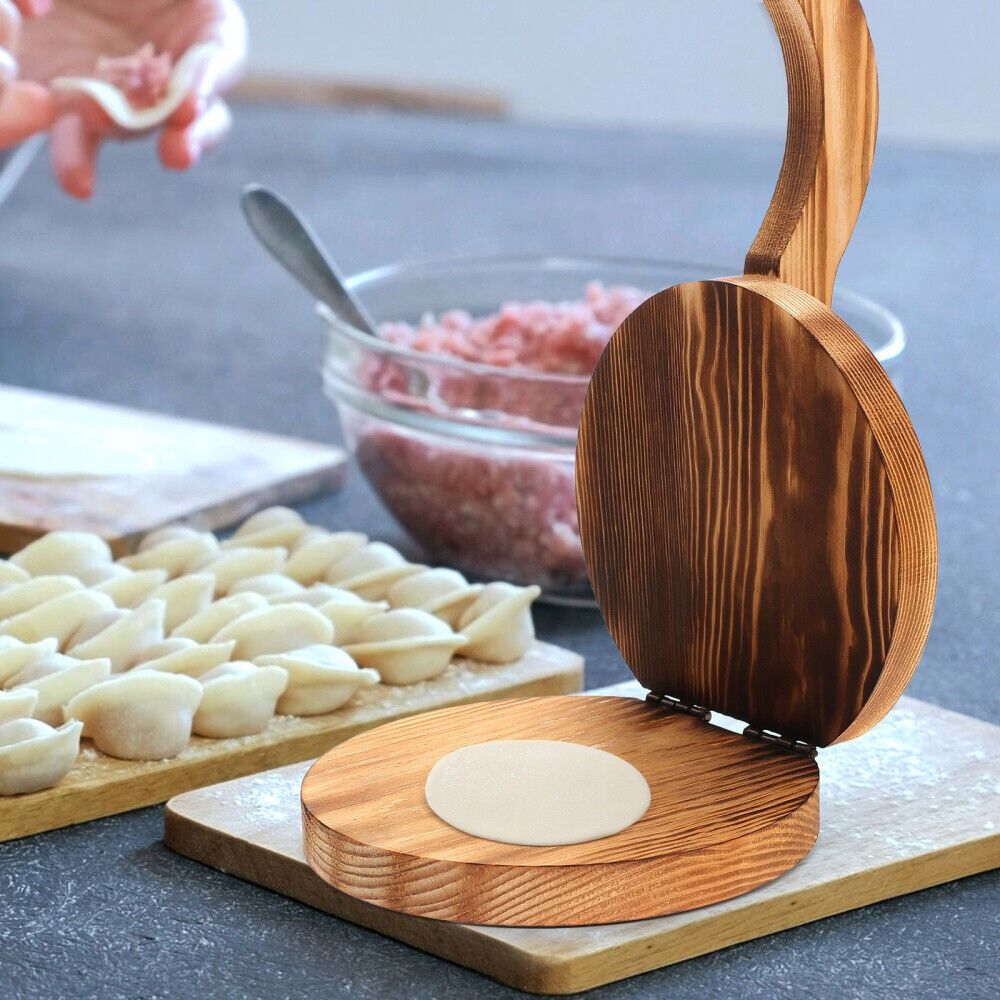 Wooden Dough Presser Chapati P - Dumpling Press Set recensie en prijs