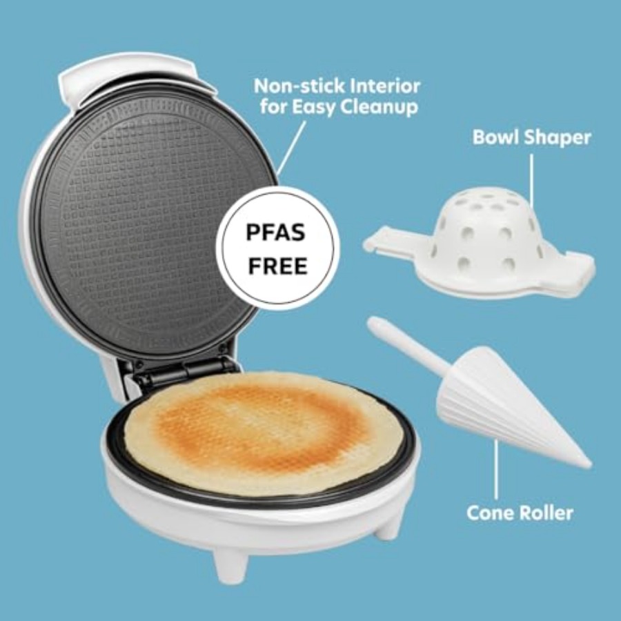 Waffle Cone and Ice Cream Bowl - Waffle Cone Maker recensie en prijs