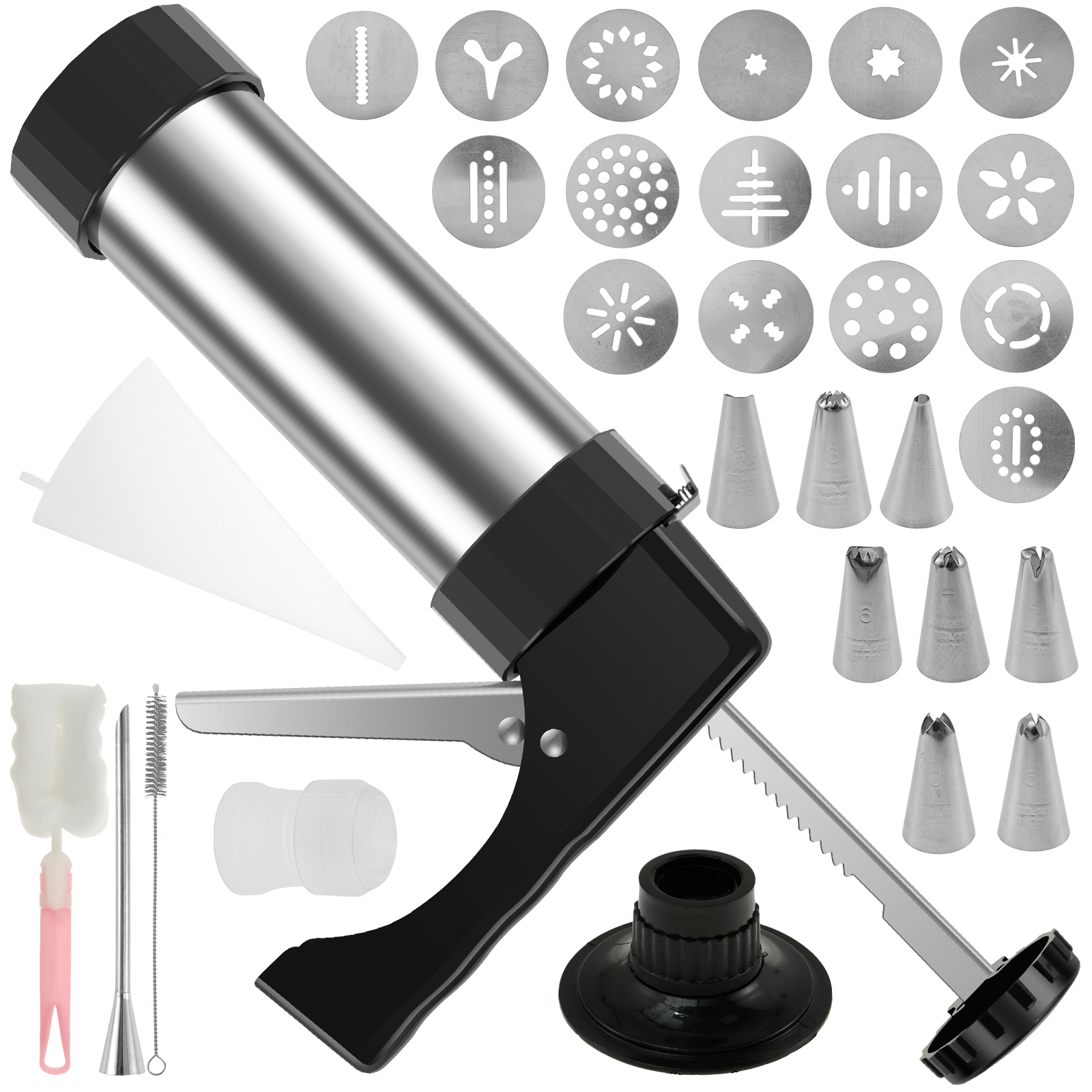 Cookie Press Gun Tips Set Stai - Churros Maker Gun recensie en prijs