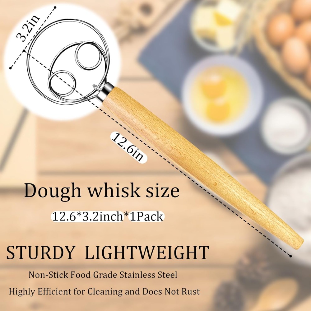 Danish Dough Whisk Stainless S - Danish Pancake Pan recensie en prijs