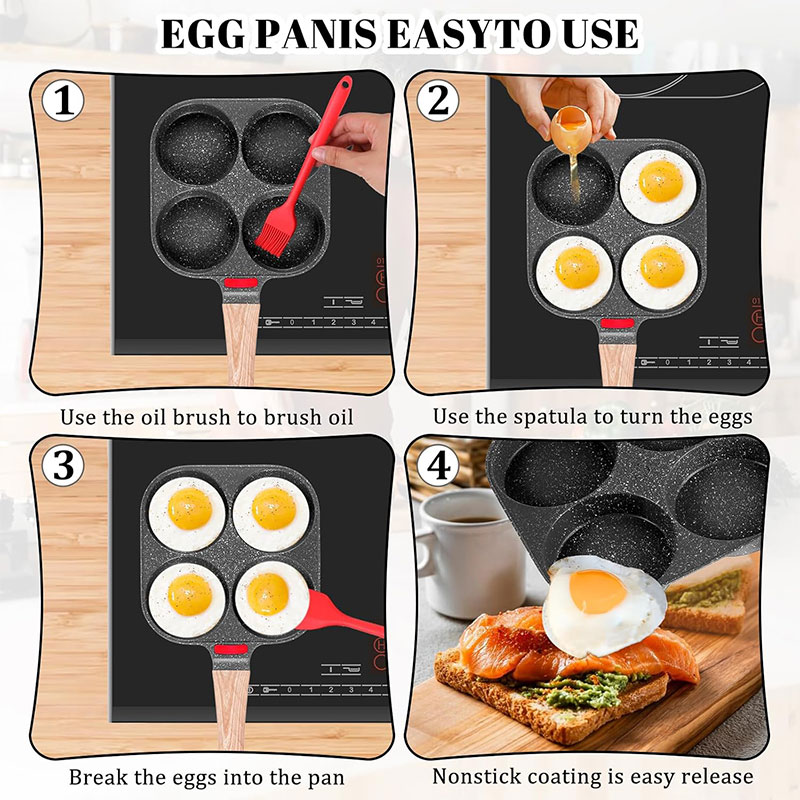 Deepened Egg Frying Pan with L - Mini Pancake Griddle recensie en prijs