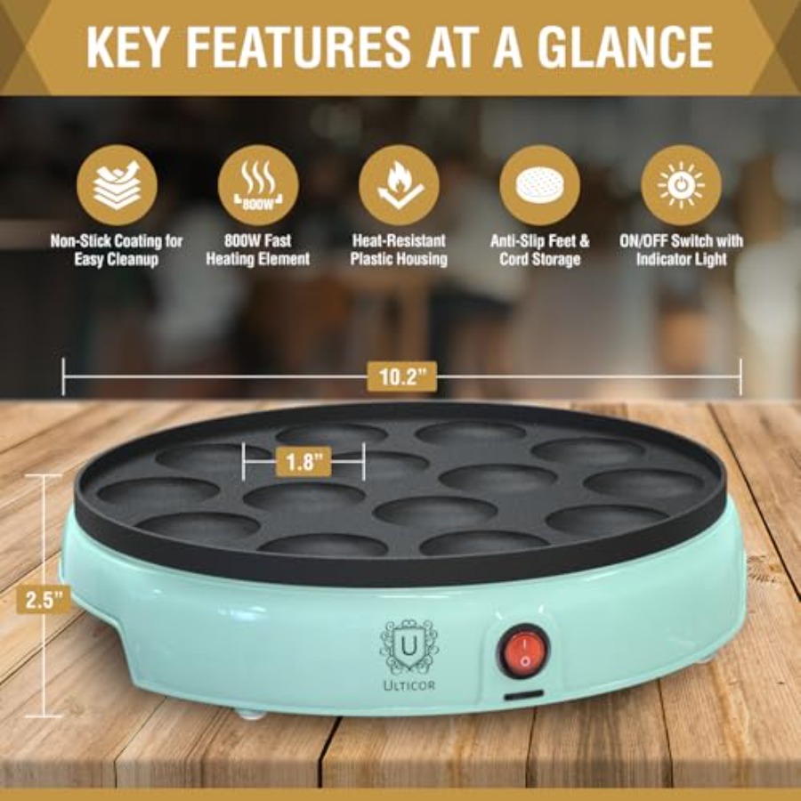 Mini Pancake Maker 14-Hole Ele - Mini Pancake Griddle recensie en prijs