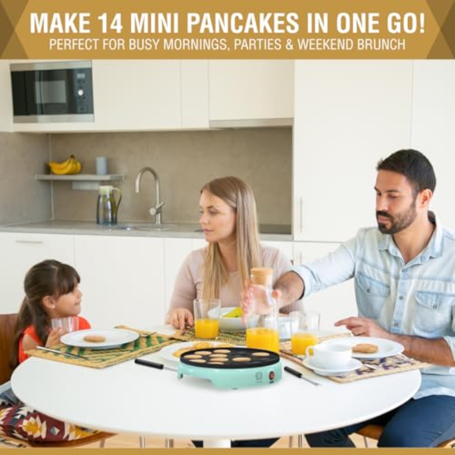 Mini Pancake Maker 14-Hole Ele - Mini Pancake Griddle recensie en prijs