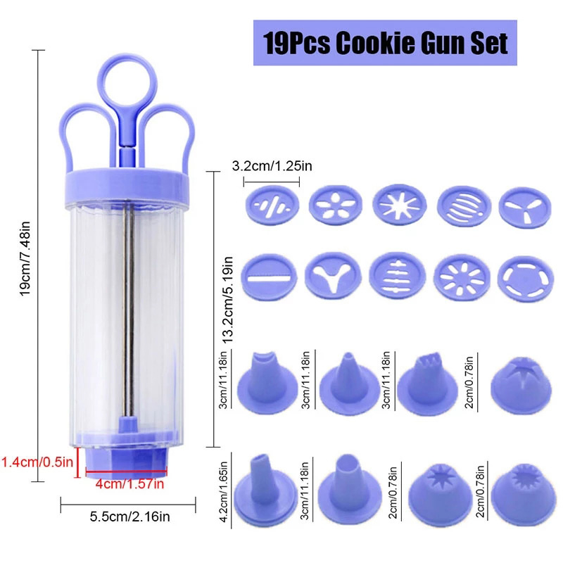 BOZZH DIY Manual Cookie Press  - Churros Maker Gun recensie en prijs
