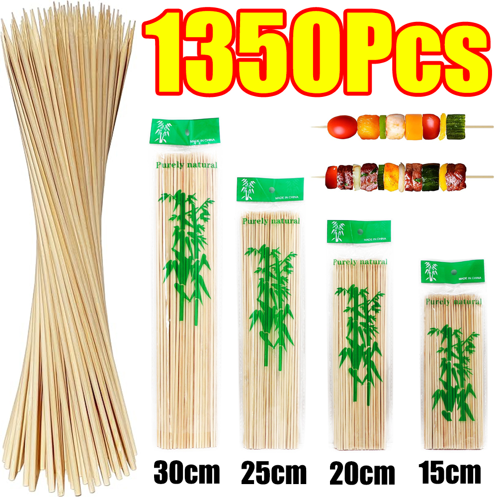 90-1350Pcs BBQ Skewers Bamboo  - Corn Dog Stick recensie en prijs