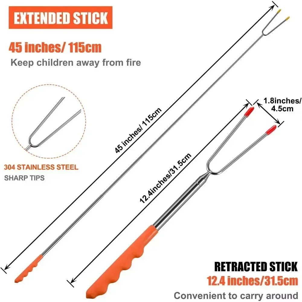 New BBQ Forks Telescopic  Barb - Corn Dog Stick recensie en prijs